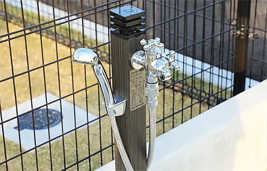 島根県大田市/道の駅ごいせ仁摩/ドッグラン/シャワー付き足洗い場