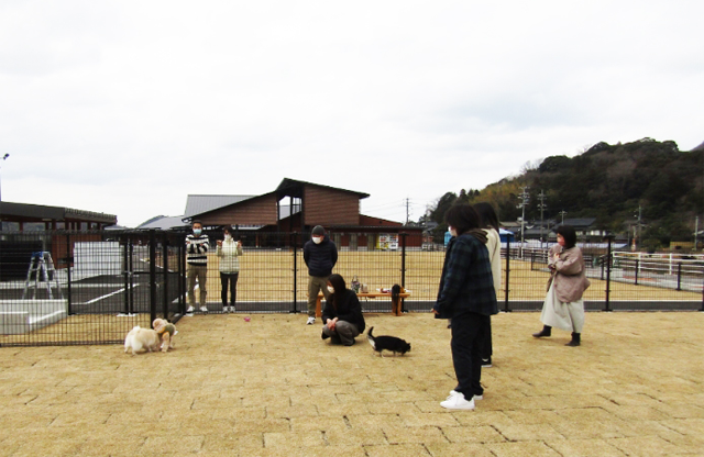 島根県大田市/道の駅ごいせ仁摩/ドッグラン