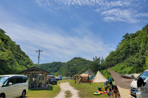 島根県大田市/道の駅ごいせ仁摩/周辺観光/櫛島キャンプ場