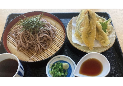 大あなご天ざる蕎麦